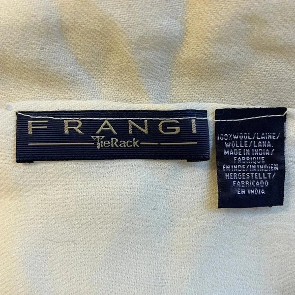 Frangi TieRack 100% Wool Scarf,‎ 28” x 74” - Picture 3 of 6